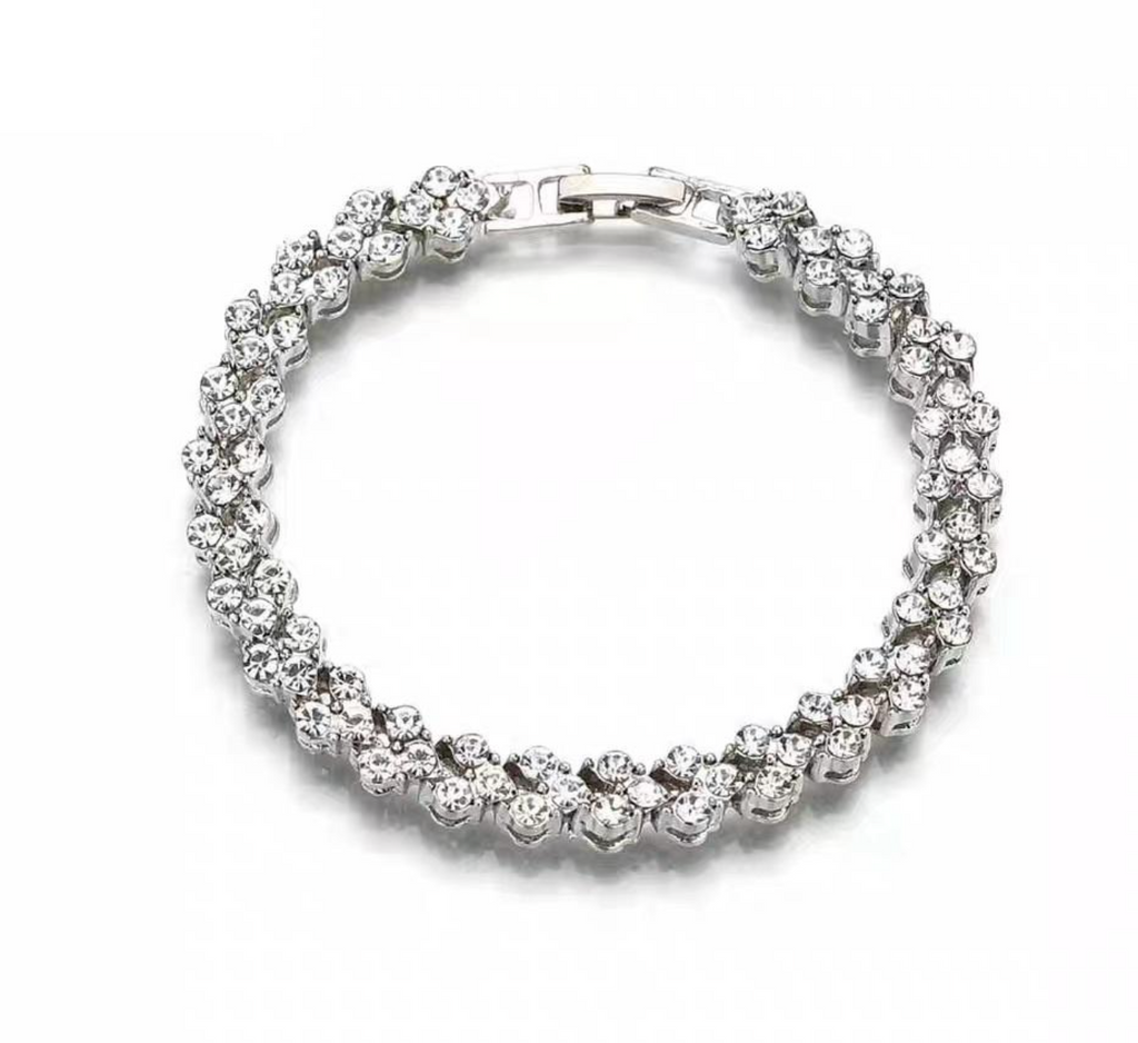 Elegant Full-Diamond Bracelet