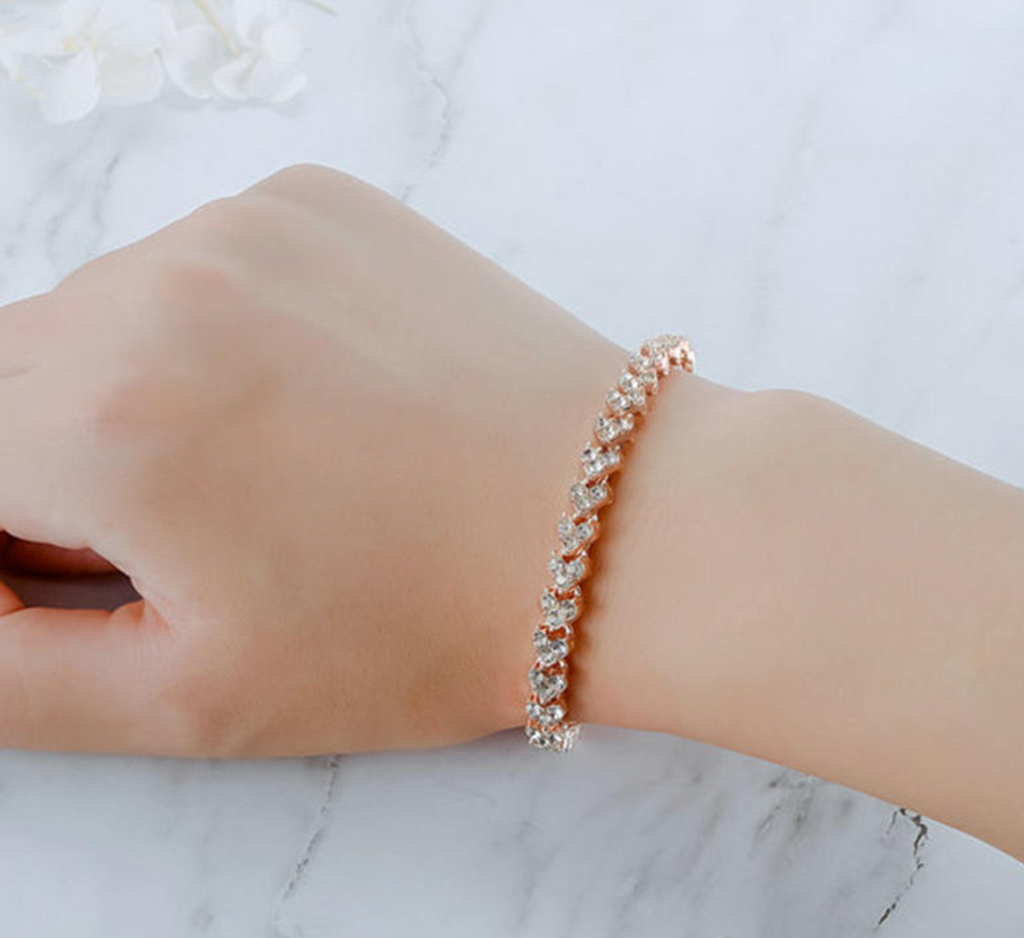 Elegant Full-Diamond Bracelet