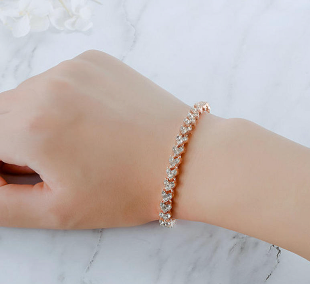 Elegant Full-Diamond Bracelet