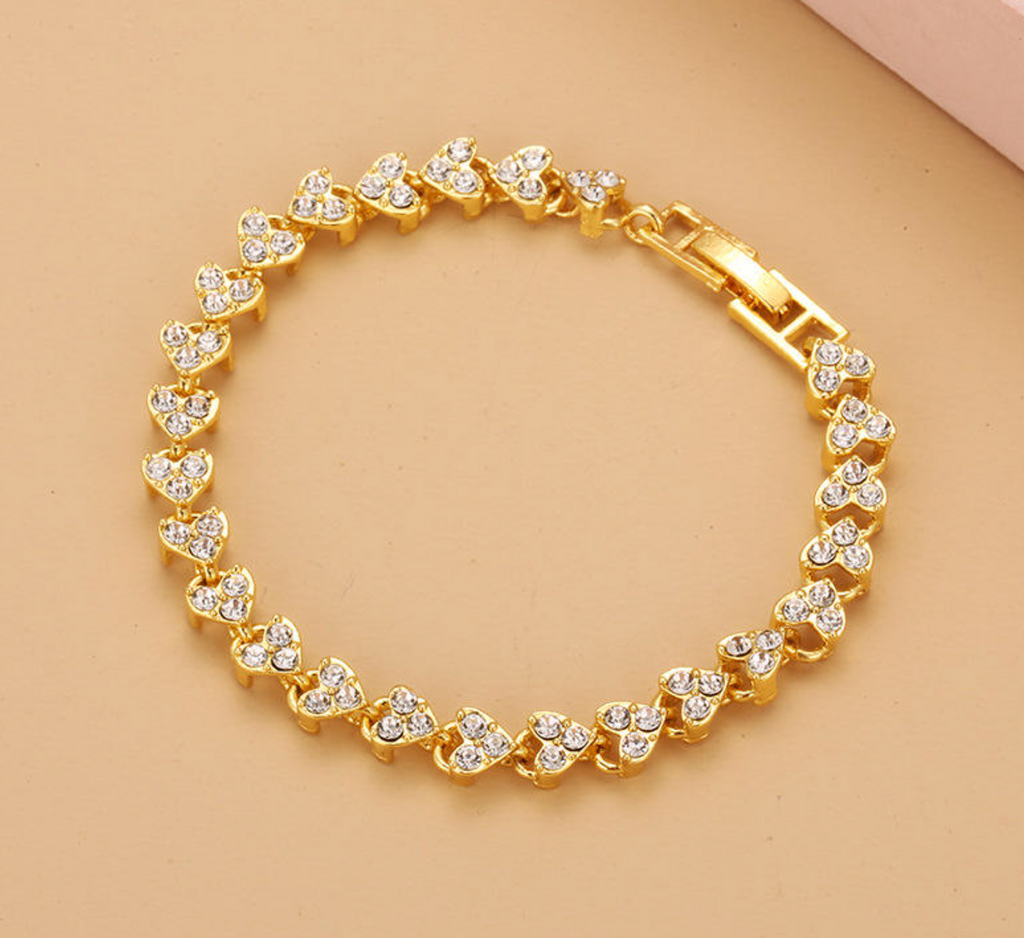 Elegant Full-Diamond Bracelet