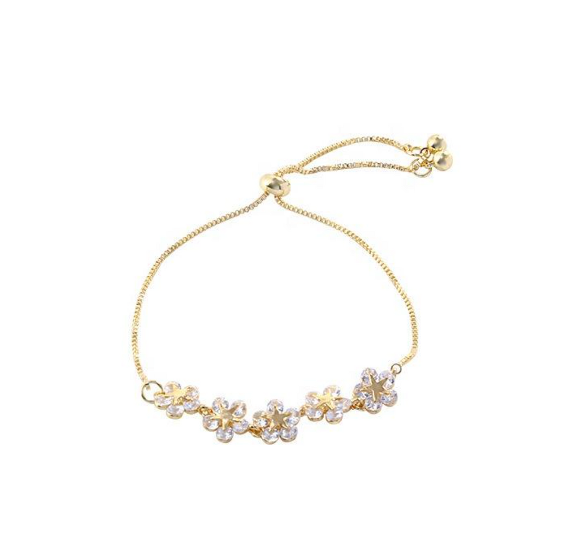 Gold Cherry Blossom Bracelet