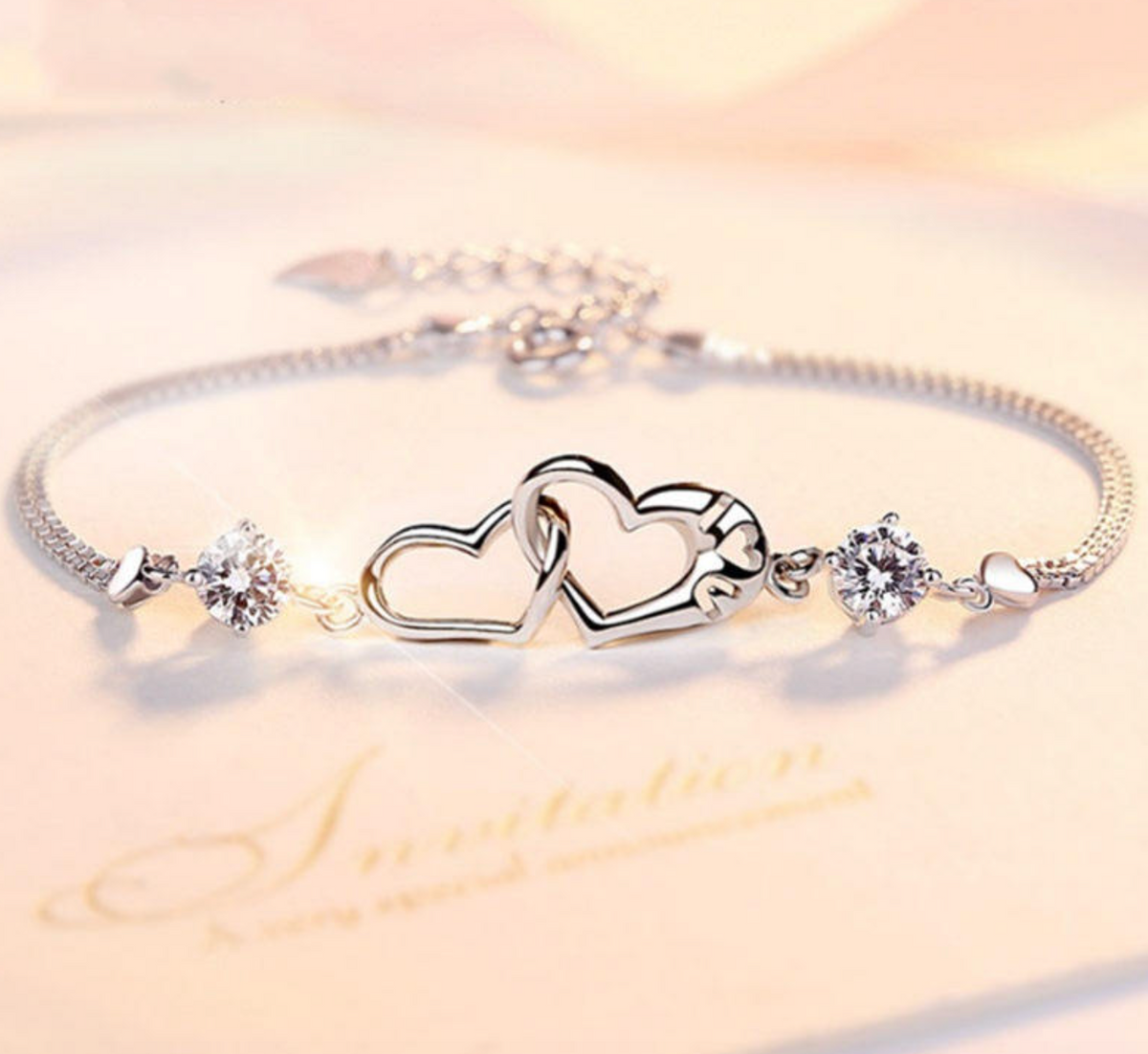 Electroplated Peace Buckle Bracelet