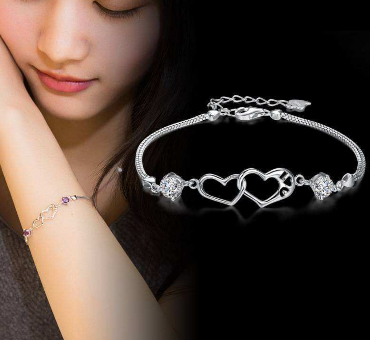 Electroplated Peace Buckle Bracelet