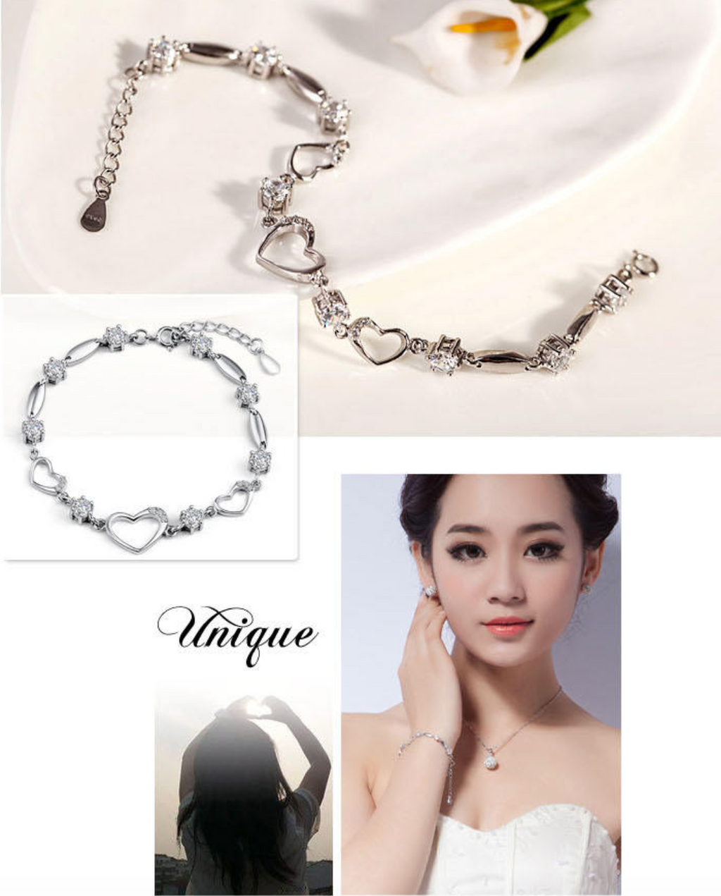 Elegant 925 Sterling Silver Bracelet