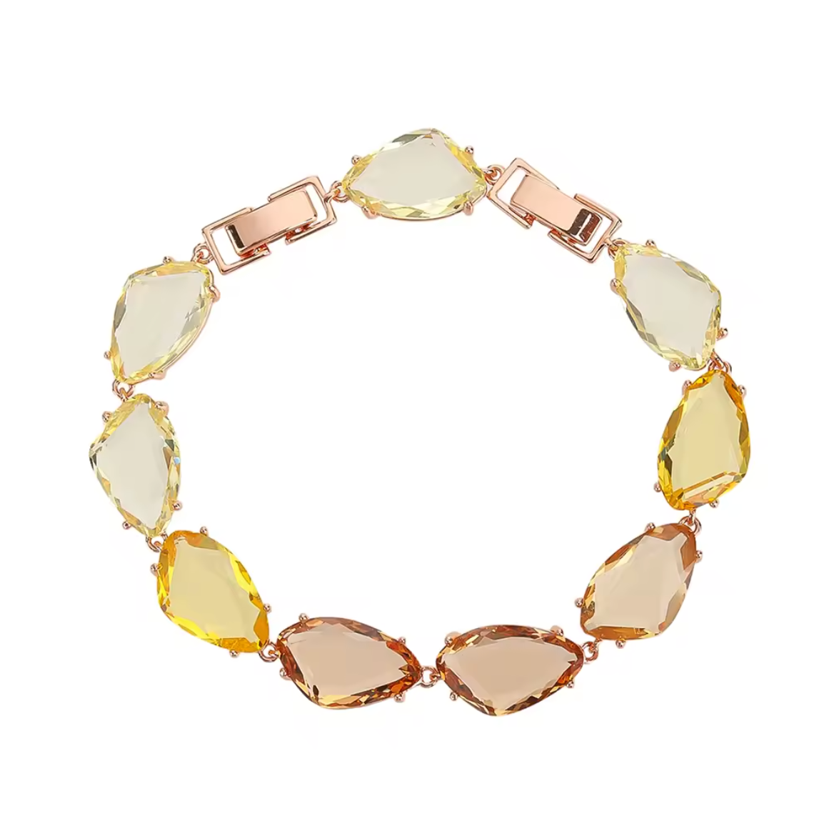 Geometric Cubic Zirconia Bracelet