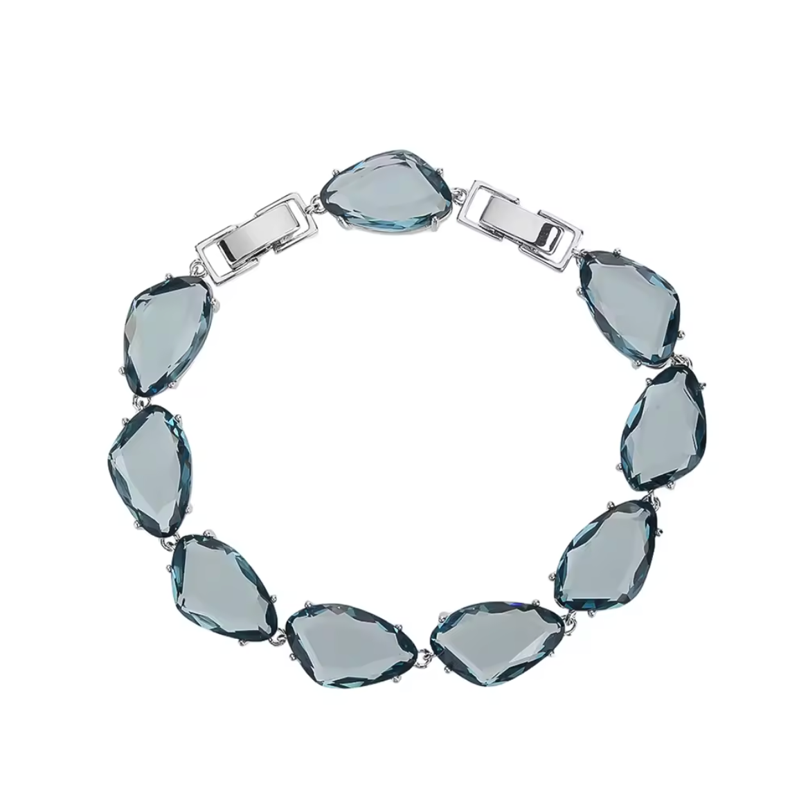 Geometric Cubic Zirconia Bracelet