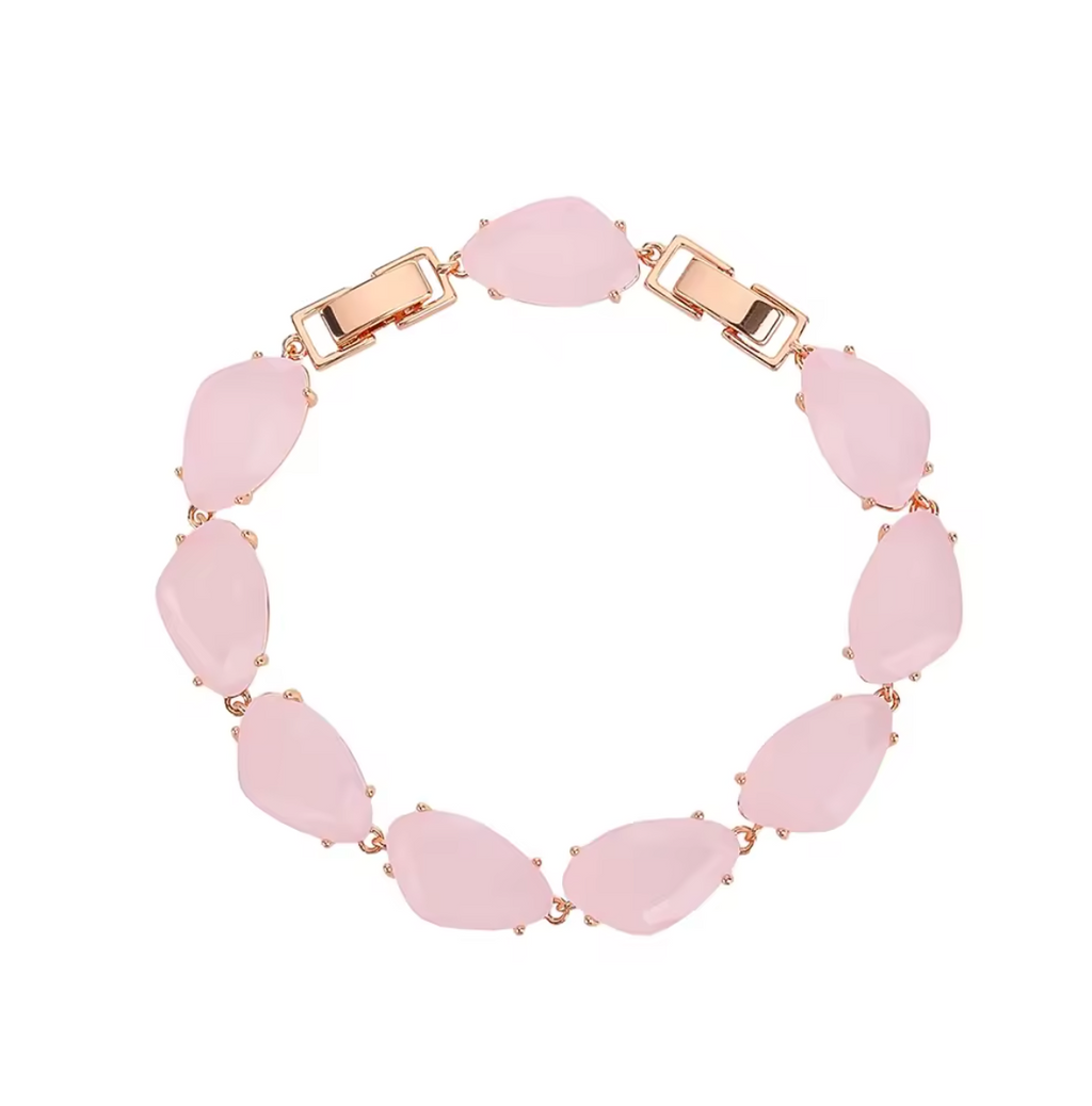 Geometric Cubic Zirconia Bracelet