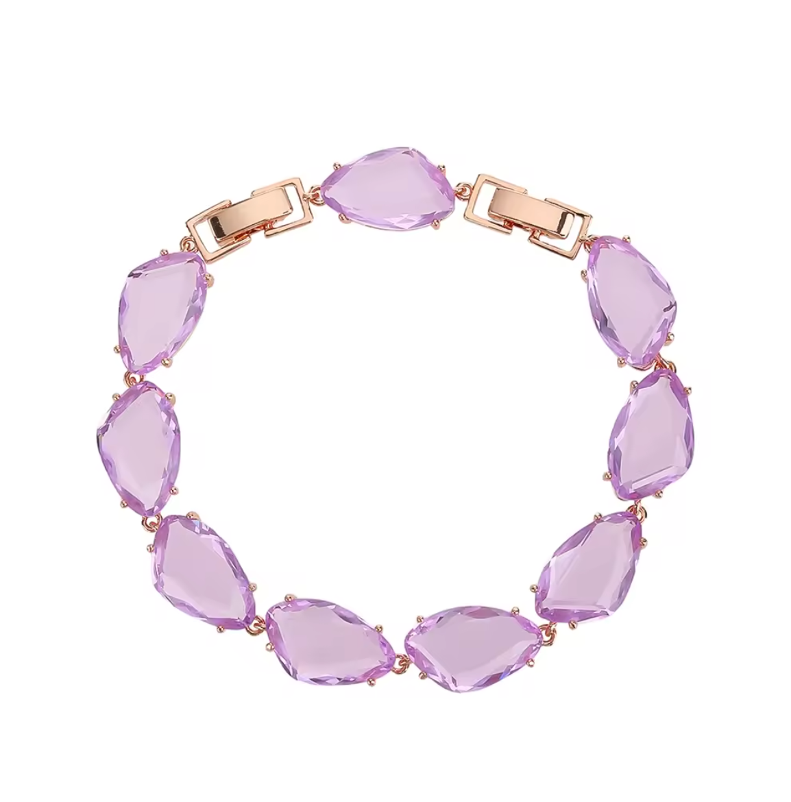 Geometric Cubic Zirconia Bracelet