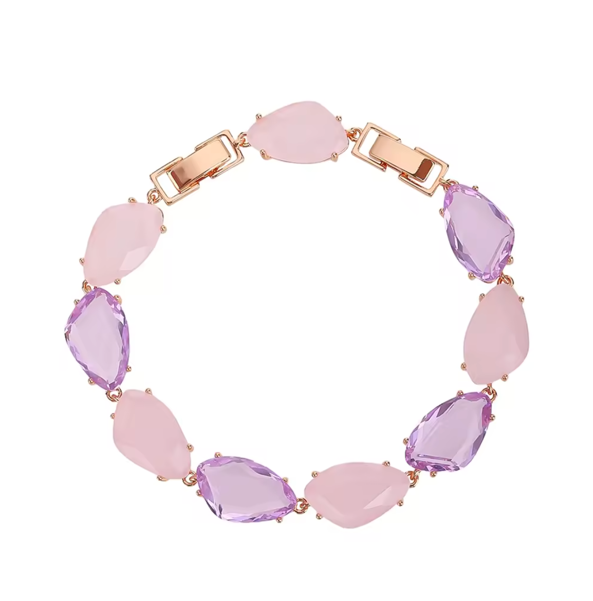 Geometric Cubic Zirconia Bracelet