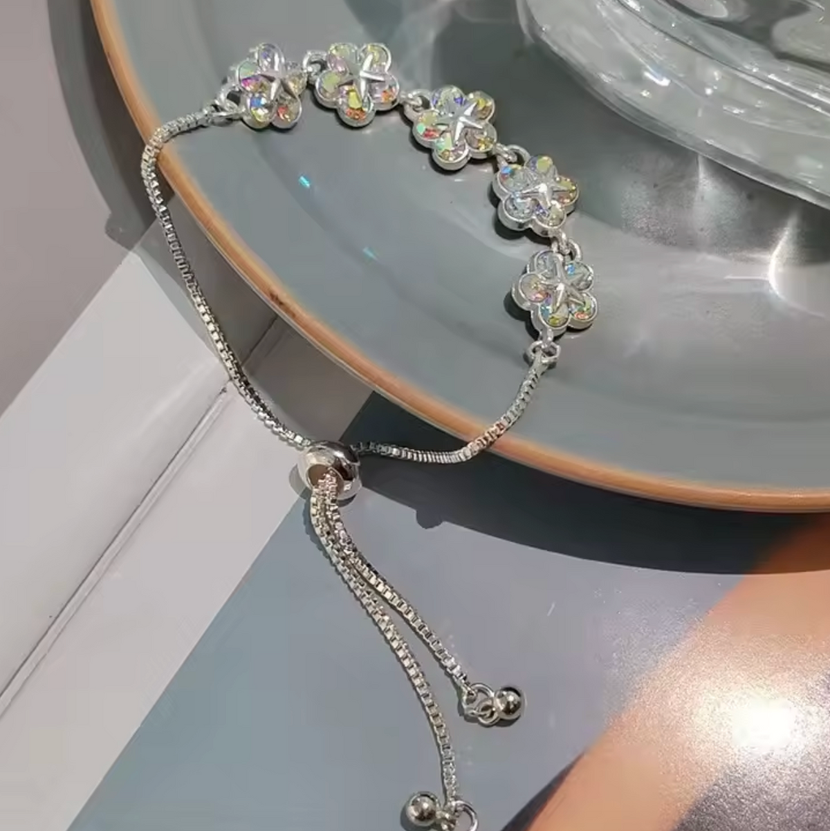 Gold Cherry Blossom Bracelet